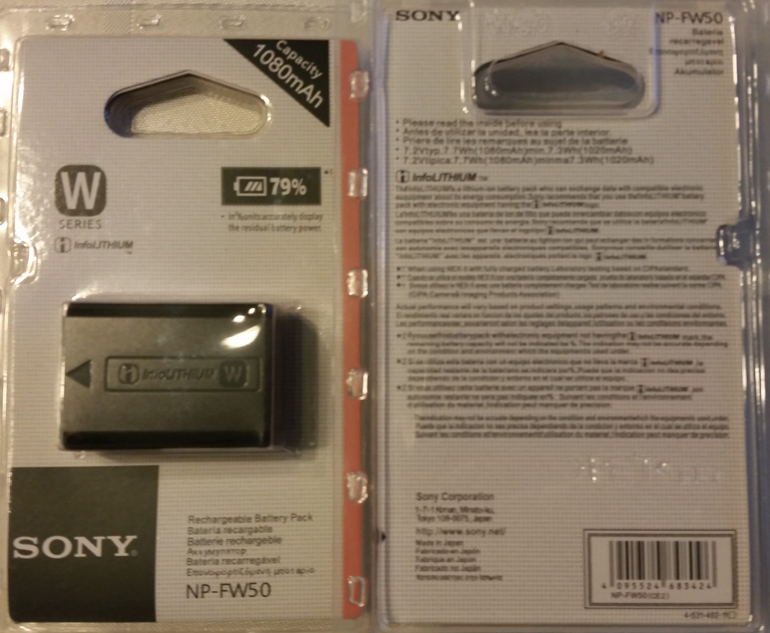 Akumulator SONY NP-FW50.