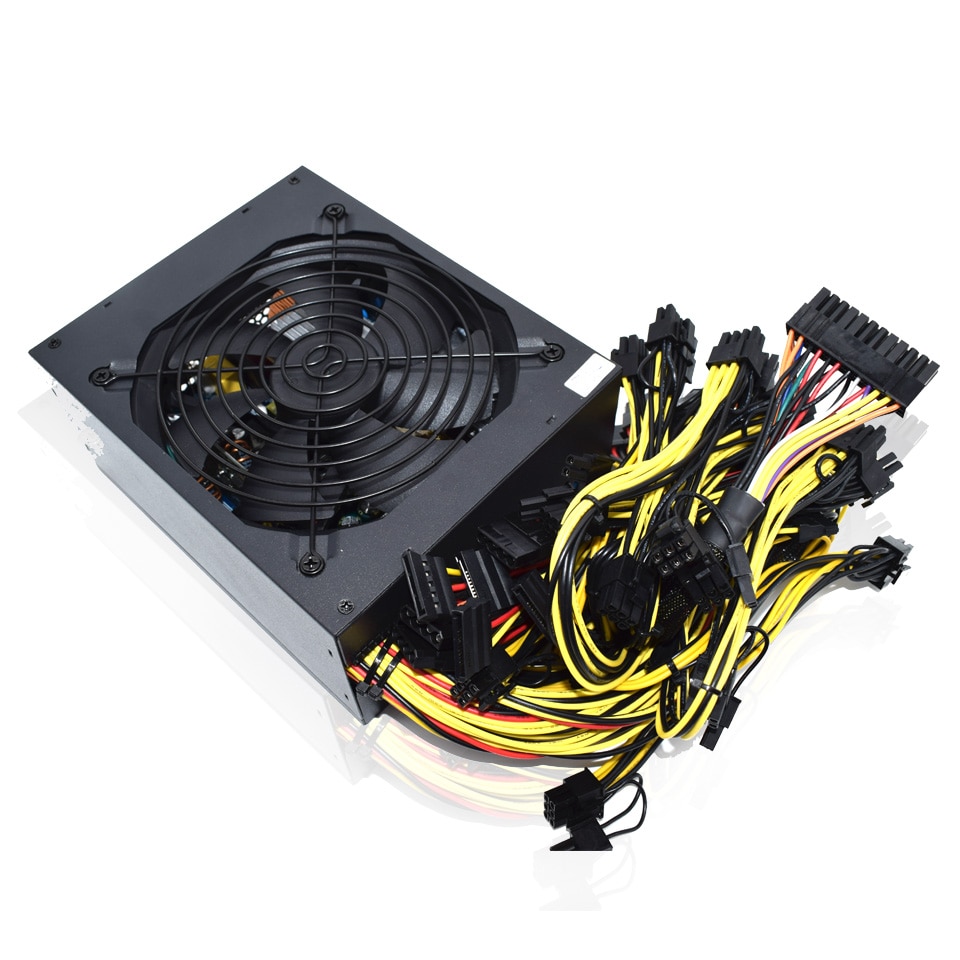 Zasilacz cichy do koparki ATX 2000W 2kW ETH BTC GOLD 95%