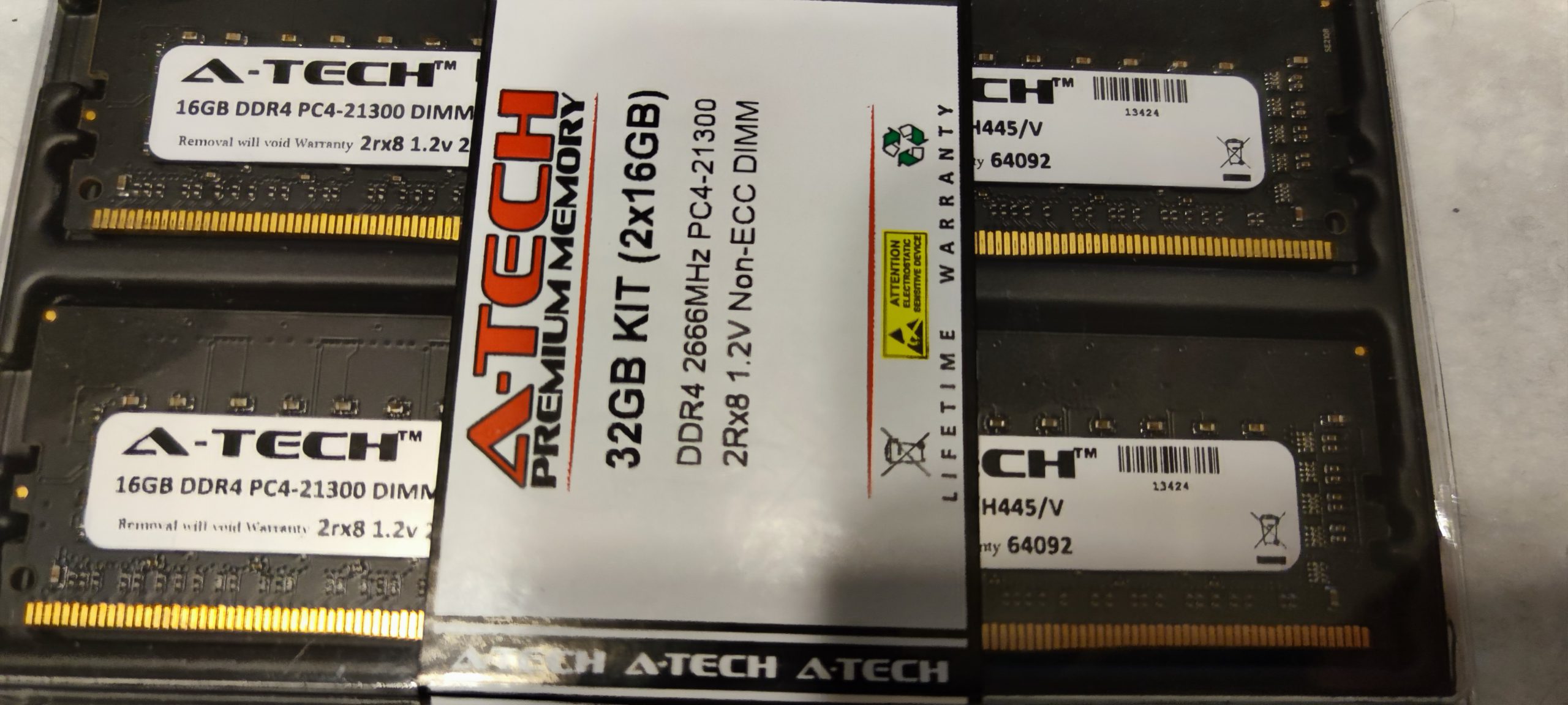 Pamięci 32GB KIT (2x16GB) DDR4 2666MHz PC4-21300 - obrazek 2