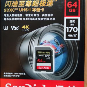 Karta SD 64GB SanDisk Extreme Pro SDXC V30 170MB/s