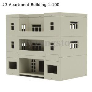 Budynek apartamentowiec do makiety