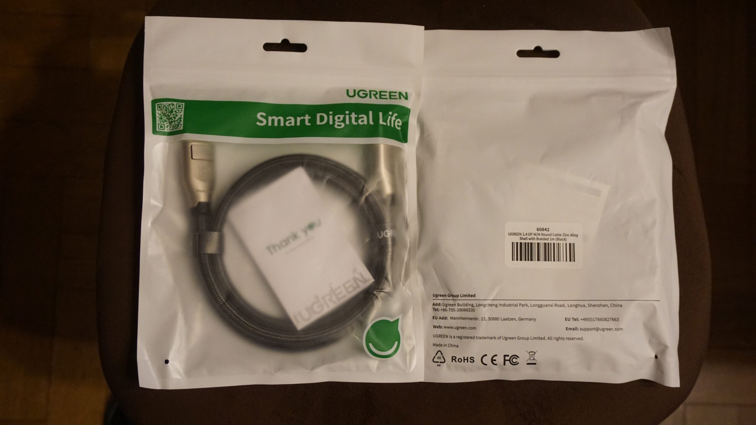 Kabel DisplayPort 1.4 Ugreen - obrazek 3