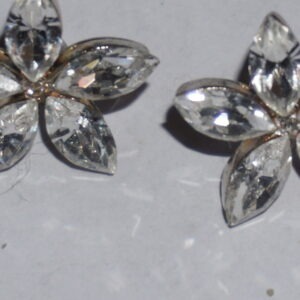 Kolczyki gwiazdki kamienie srebro.